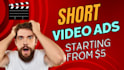 create facebook and instagram  video ads in 24 hours