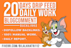 submit 20 blog comments backlinks daily drip feed seo link building