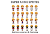 create anime pixel art sprite for your game