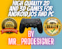 provide 2d 3d mobile games ready to publish