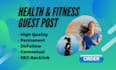 do health and fitness guest post contextual backlinks