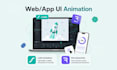 create custom lottie or rive animation for website, app or saas