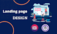 design responsive unique landing page with elementor pro