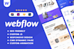 develop a responsive and dynamic webflow website from figma design