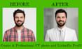 create a professional CV photo and linkedin profil