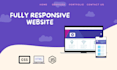 develop front end website using html CSS and javascript