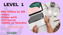 convert powerpoint slides to HD video, slideshow video