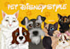 draw your pet into disney style cartoon ilustration