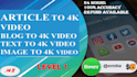 convert article, blog post, text to professional HD video