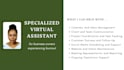 be your dedicated virtual administrative assistant for ongoing business support