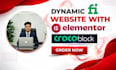 design and develop a responsive wordpress website using elementor pro