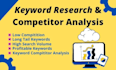 do keyword research and competitor analysis