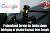 remove infringing content from google search and images under dmca