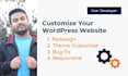 customize wordpress website and website redesign with fix wordpress bug