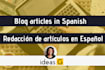 write spanish blog articles for your website