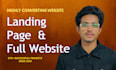 design an amazing landing page or full business website