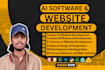 do ai web application, software development, full stack website development
