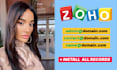 setup zoho mail, business email with your domain