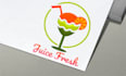 make a fascinating juice logo design for your business
