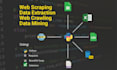 do web scraping, data extraction, web crawling using python