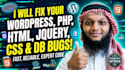 fix wordpress, php, html, jquery, css, database bugs