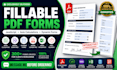 develop interactive PDF forms with auto calculations