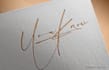 design clean handwritten or signature logo