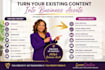 existing content into blogs and business assets