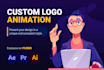 create custom logo animation and video editing