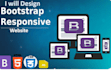 design website front end developer using HTML CSS javascript bootstrap