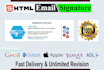 design professional clickable HTML email signature