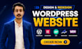 design, redesign a modern wordpress website development with elementor pro