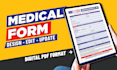 do invoice, order form, medical form in HTML web format with PDF automation