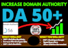 increase moz domain authority da 50 with high quality links
