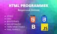 be your web programmer, convert psd to html5, css3, bootstrap5 and javascript