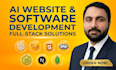 build a custom ai website, ai saas, and full stack web app using python fastapi