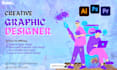 be your creative graphic designer for stunning social media campaigns
