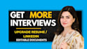 upgrade your resume and linkedin profile