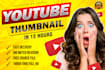 create eye catchy youtube thumbnail design
