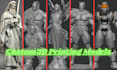 sculpt 3d model or character stl file for 3d printing