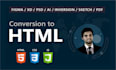 convert xd figma psd sketch to html responsive website