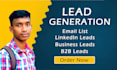 do b2b lead generation linkedin lead targeted contact list building