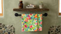 do custom block print for towel table runner with your name