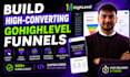 set up gohighlevel CRM, landing page and lead follow up automation