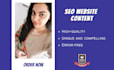write website content, SEO website content, web content