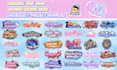 design custom cute logo for streamer vtuber youtube twitch
