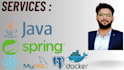 create springboot web, java, rest API, bpm, unit test, sql