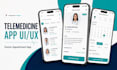 design a telemedicine and doctor appointment app UI UX