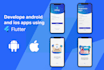 do flutter development to build flutter mobile app