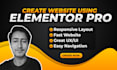 create a website using elementor pro